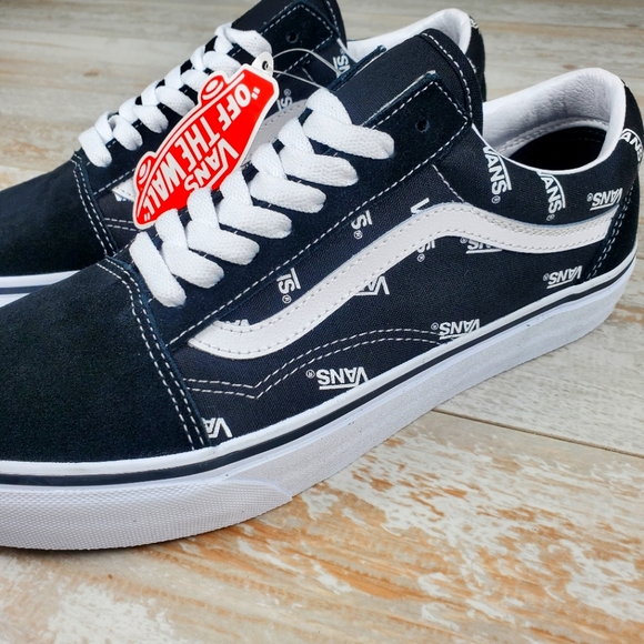 Vans Old Skool Logo Sidewall Black and White - Picture 3 of 7